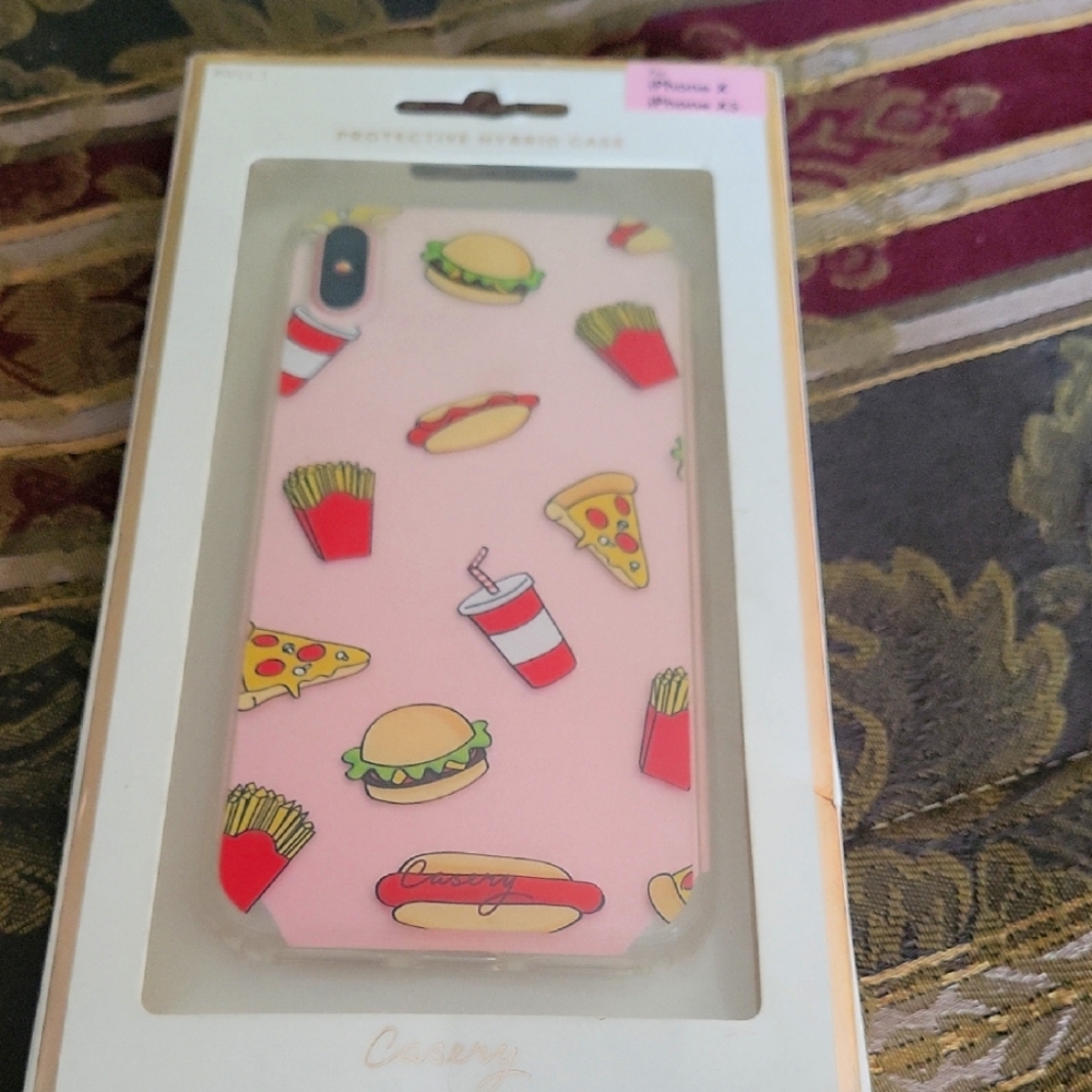 COPY - Pink Phone Case with Fast Food Design